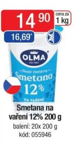 Qanto OLMA Smetana na vaření 12% nabídka