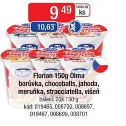 Qanto OLMA Florian borůvka, chocoballs, jahoda, meruňka, stracciatella, višeň nabídka