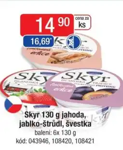 Qanto Skyr jahoda, jablko-štrůdl, švestka nabídka