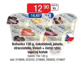 Qanto Bohunka, čokoládová, jahoda, stracciatella, třešeň + černý rybíz, vaječný koňak nabídka