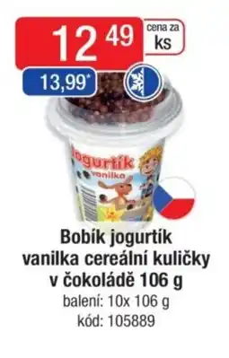 Qanto Bobík jogurtik vanilka cereální kuličky v čokoládě nabídka