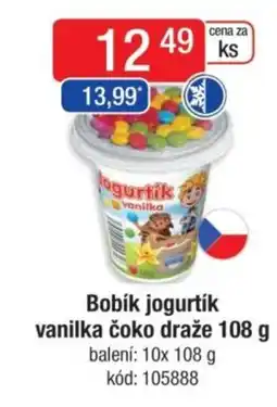 Qanto Bobík jogurtík vanilka čoko draže nabídka