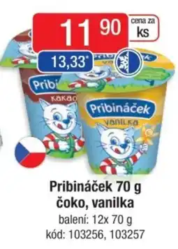 Qanto Pribináček čoko, vanilka nabídka