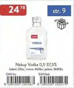 Astur&Qanto Nakup Vodka 37,5% nabídka