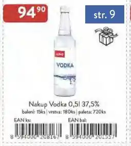 Astur&Qanto Nakup Vodka 37,5% nabídka