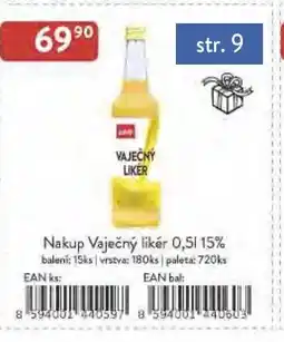 Astur&Qanto Nakup Vaječný likér 15% nabídka