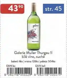 Astur&Qanto Galerie Muller Thurgau bilé víno, suché nabídka