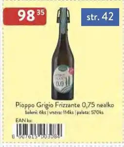 Astur&Qanto Pioppo Grigio Frizzante nealko nabídka
