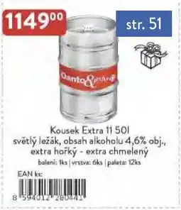 Astur&Qanto Kousek Extra 11 nabídka