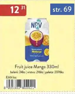 Astur&Qanto Fruit juice Mango nabídka