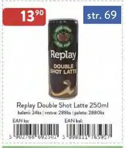 Astur&Qanto Replay Double Shot Latte nabídka
