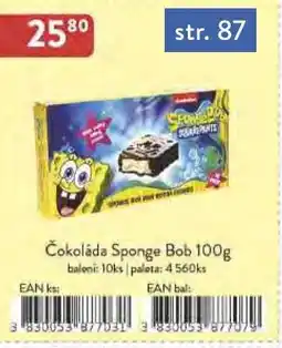 Astur&Qanto Čokoláda Sponge Bob nabídka