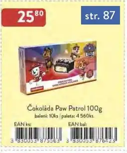 Astur&Qanto Čokoláda Paw Patrol nabídka