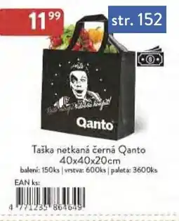 Astur&Qanto Taška netkaná černá Qanto nabídka