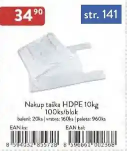 Astur&Qanto Nakup taška HDPE nabídka