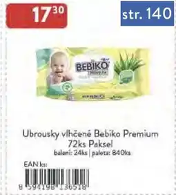 Astur&Qanto Ubrousky vlhčené Bebiko Premium nabídka