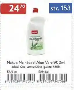 Astur&Qanto Nakup Na nádobí Aloe Vera nabídka