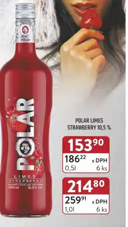 Polar Limes strawberry 10,5%