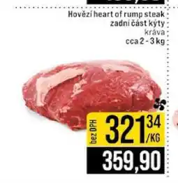 Jip Hovězí heart of rump steak zadní část kýty kráva cca 2-3 kg nabídka