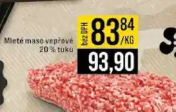Jip Mleté maso vepřové 20% tuku 1kg nabídka