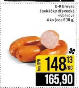 Jip D-K Dřevec špekáčky dřevecké výběrové 4 ks (cca 500 g) nabídka