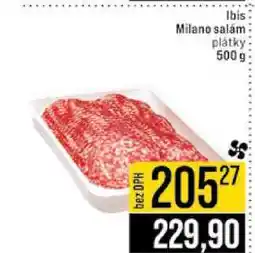 Jip Ibis Milano salám plátky 500 g nabídka