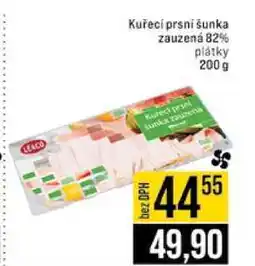 Jip Kuřecí prsni šunka zauzená 82% plátky 200g nabídka