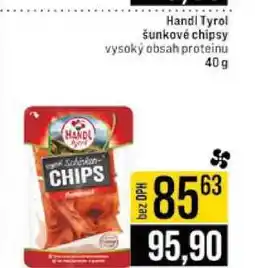 Jip Handl Tyrol šunkové chipsy vysoký obsah proteinu 40g nabídka