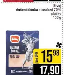 Jip Bivoj dušená šunka standard 70% plátky 100 g nabídka