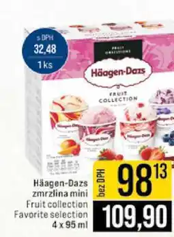 Jip Häagen-Dazs zmrzlina mini Fruit collection Favorite selection 4 x 95 ml nabídka