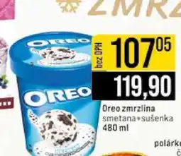 Jip Oreo zmrzlina smetana sušenka 480 ml nabídka