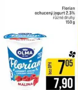 Jip Florian ochucený jogurt 2.3% různé druhy 150 g nabídka