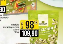 Jip Alnatura pistácie pražené solené 125 g nabídka