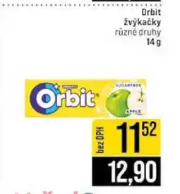 Jip Orbit žvýkačky různé druhy 14 g nabídka