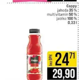 Jip Cappy jahoda 35 % multivitamin 50 % jablko 100% 0,33l nabídka