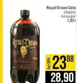 Jip Royal Crown Cola classic no sugar 1,33l nabídka