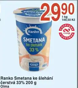 Coop hb Ranko Smetana ke šlehání čerstvá 33% nabídka