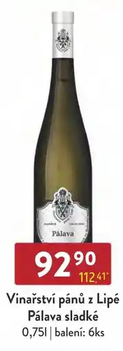 Astur&Qanto Vinařství pánů z Lipé Pálava sladké nabídka