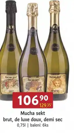 Astur&Qanto Mucha sekt brut, de luxe doux, demi sec nabídka