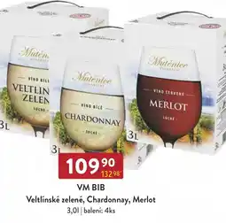 VM BIB Veltlínské zelené, Chardonnay, Merlot