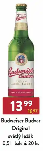 Astur&Qanto Budweiser Budvar Original světlý ležák nabídka