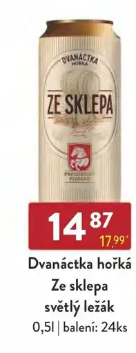 Dvanáctka hořká Ze sklepa světlý ležák
