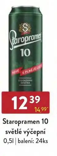 Astur&Qanto Staropramen 10 světlé výčepní nabídka