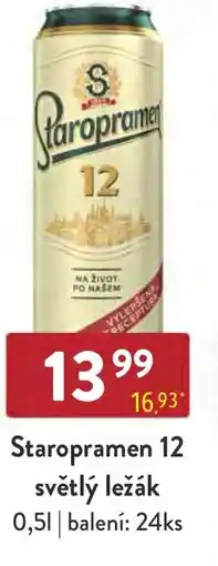 Astur&Qanto Staropramen 12 světlý ležák nabídka