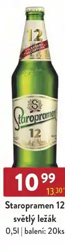 Astur&Qanto Staropramen 12 světlý ležák nabídka