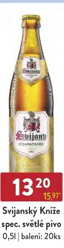 Astur&Qanto Svijanský Kníže spec. světlé pivo nabídka