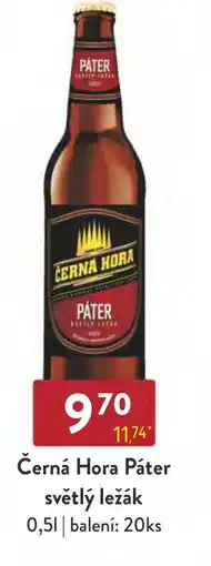 Černá Hora Páter světlý ležák