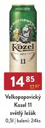 Astur&Qanto Velkopopovický Kozel 11 světlý ležák nabídka