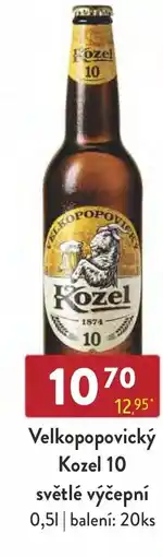 Astur&Qanto Velkopopovický Kozel 10 světlé výčepní nabídka