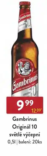Astur&Qanto Gambrinus Originál 10 světlé výčepní nabídka